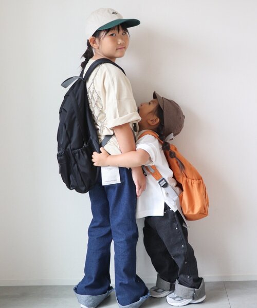 CIAOPANIC TYPY（チャオパニックティピー）の「【KIDS】《ジュニアサイズあり》洗えるスタッズフレア柔らかデニム（デニムパンツ・キッズ・ブラック/ネイビー・MEDIUM/SMALL/XX-LARGE/X-LARGE/LARGE）」の19枚目の写真