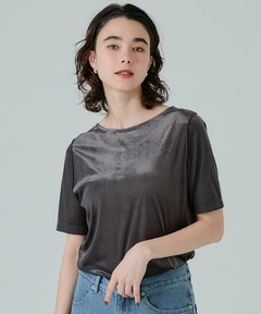 セール】SATIN LACE DOCKING TOPS サテンレースドッキングトップス