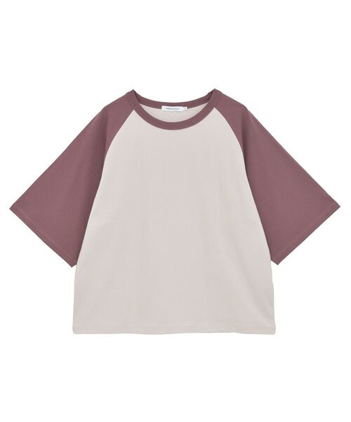 AMERICAN HOLIC(アメリカンホリック)の「ラグラン配色7分袖プルオーバー(Tシャツ/カットソー・レディース・ベージュ/ホワイト系その他/アイボリー・M/L)」の8枚目の写真