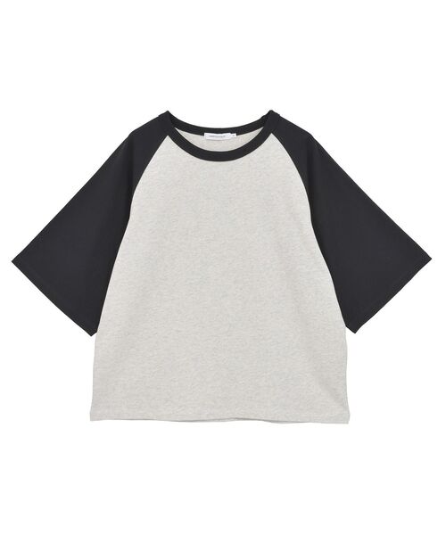 AMERICAN HOLIC(アメリカンホリック)の「ラグラン配色7分袖プルオーバー(Tシャツ/カットソー・レディース・ベージュ/ホワイト系その他/アイボリー・M/L)」の9枚目の写真