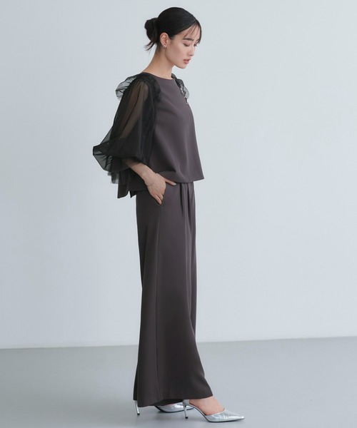 セール】オケージョンドレス 結婚式 前後2WAY 洗える ｜ バック