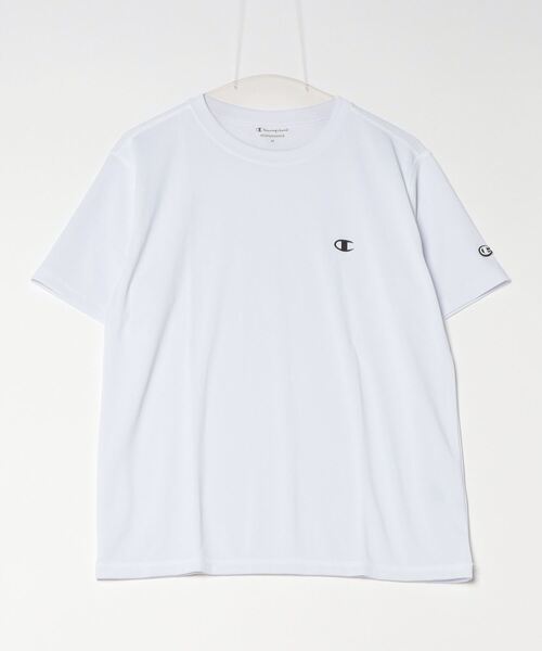 Champion（チャンピオン）の「チャンピオン  SHORT SLEEVE T-SHIRT（Tシャツ/カットソー・メンズ・サンドグレー/ホワイト/ブラック/ネイビー・M/L/LL）」の2枚目の写真