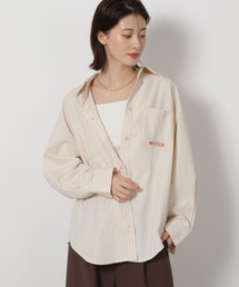 LAKOLE | 【ラコレ アートシリーズ】ストライプオーバーシャツ / 592589(シャツ/ブラウス)