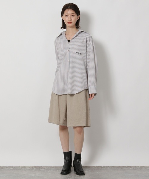 LAKOLE(ラコレ)の「【ラコレ アートシリーズ】ストライプオーバーシャツ / 592589(シャツ/ブラウス・レディース・イエロー/ブルー/ブラウン・FREE)」の18枚目の写真