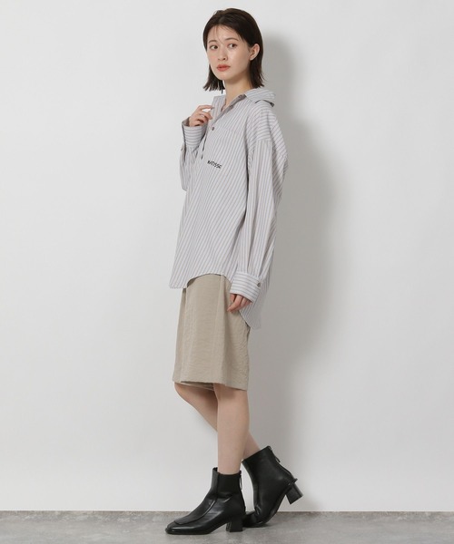 LAKOLE(ラコレ)の「【ラコレ アートシリーズ】ストライプオーバーシャツ / 592589(シャツ/ブラウス・レディース・イエロー/ブルー/ブラウン・FREE)」の19枚目の写真