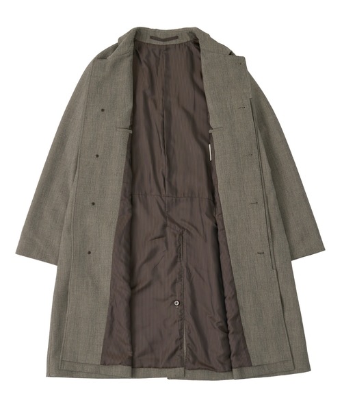 MEN'S BIGI(メンズビギ)の「ヘリンボーンダブルクロス ステンカラーコート<2WAYストレッチ>(ステンカラーコート・メンズ・ベージュ・02/03)」の16枚目の写真