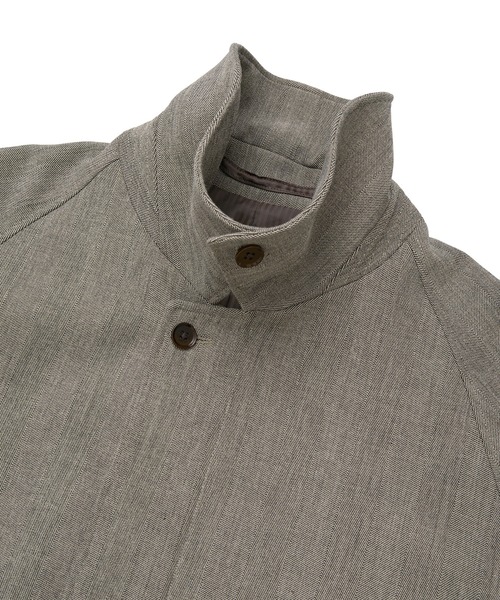 MEN'S BIGI(メンズビギ)の「ヘリンボーンダブルクロス ステンカラーコート<2WAYストレッチ>(ステンカラーコート・メンズ・ベージュ・02/03)」の15枚目の写真