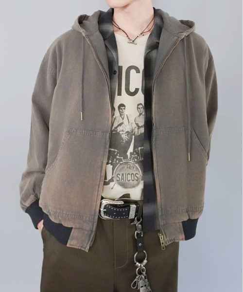 セール】短丈 ダック地 アクティブジャケット/ダブルジップ