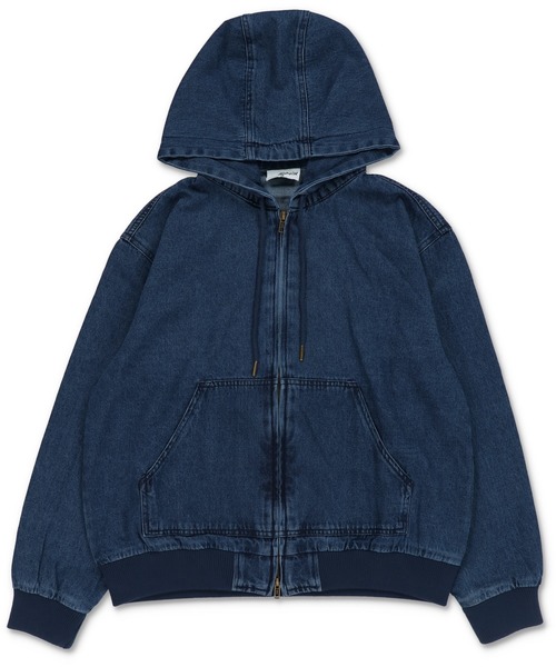 SPINNS（スピンズ）の「短丈 ダック地 アクティブジャケット/ダブルジップ/ヴィンテージライク/ユニセックス（ブルゾン・メンズ・ブラック/ブルー系その他/キャメル/チャコール/ピンク・M/L）」の16枚目の写真