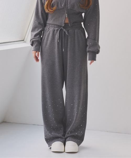 セール】【セットアップ対応】ビジュースウェットパンツ（スウェット