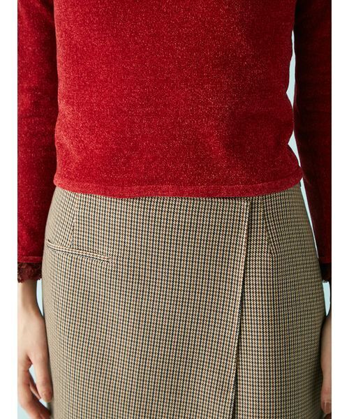 モールフリルニットトップス