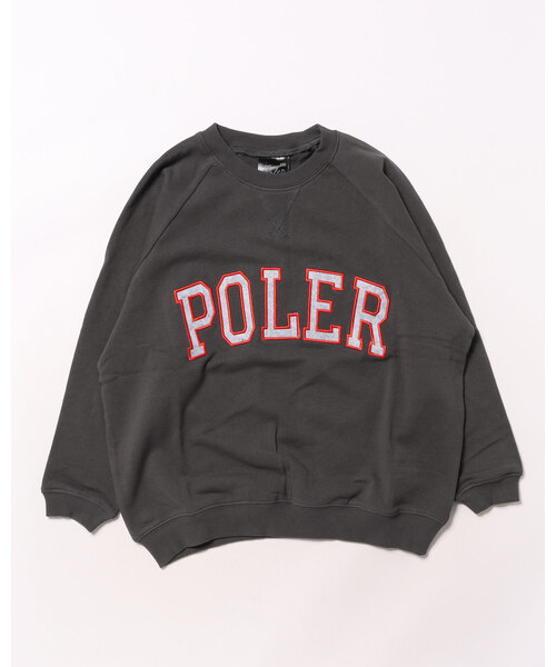 POLeR(ポーラー)の「POLER/ポーラー トレーナー スウェット キッズ クルーネック カレッジロゴ 裏毛 セットアップ対応 KIDS COLLEGE CREW 259MCV0038(スウェット・キッズ・チャコール/オートミール・160cm/150cm/140cm/130cm)」の17枚目の写真