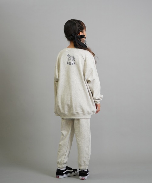 セール】POLER/ポーラー トレーナー スウェット キッズ クルーネック