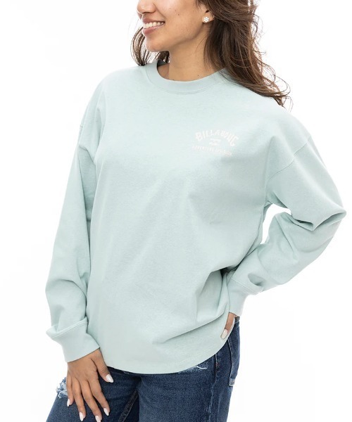 BILLABONG(ビラボン)の「【BILLABONG/ビラボン】24AW ADIV LOGO WARM LS TEE/バックプリント長袖ロンT(Tシャツ/カットソー・レディース・ホワイト/ライトブルー/ブラック・MEDIUM/LARGE)」の13枚目の写真