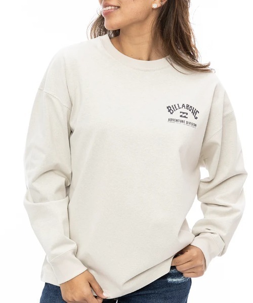 BILLABONG(ビラボン)の「【BILLABONG/ビラボン】24AW ADIV LOGO WARM LS TEE/バックプリント長袖ロンT(Tシャツ/カットソー・レディース・ホワイト/ライトブルー/ブラック・MEDIUM/LARGE)」の4枚目の写真