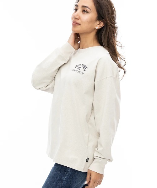 BILLABONG(ビラボン)の「【BILLABONG/ビラボン】24AW ADIV LOGO WARM LS TEE/バックプリント長袖ロンT(Tシャツ/カットソー・レディース・ホワイト/ライトブルー/ブラック・MEDIUM/LARGE)」の5枚目の写真