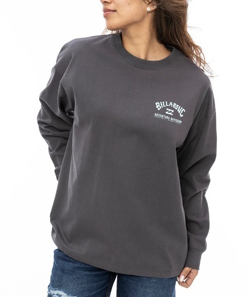 BILLABONG(ビラボン)の「【BILLABONG/ビラボン】24AW ADIV LOGO WARM LS TEE/バックプリント長袖ロンT(Tシャツ/カットソー・レディース・ホワイト/ライトブルー/ブラック・MEDIUM/LARGE)」の6枚目の写真