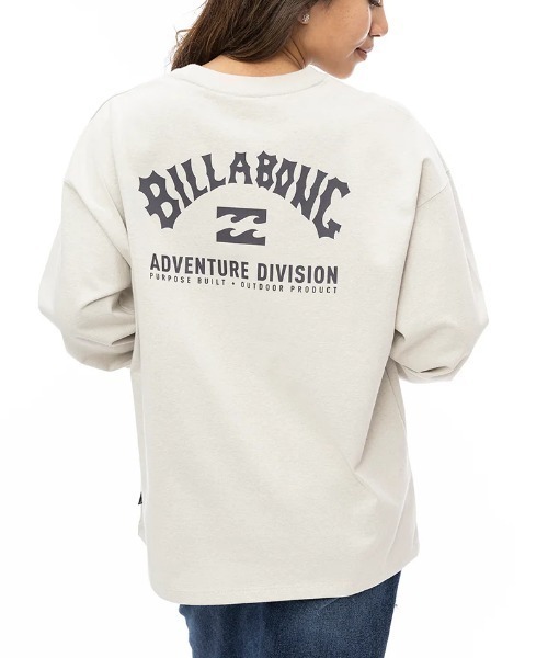 BILLABONG（ビラボン）の「【BILLABONG/ビラボン】24AW ADIV LOGO WARM LS TEE/バックプリント長袖ロンT（Tシャツ/カットソー・レディース・ホワイト/ライトブルー/ブラック・MEDIUM/LARGE）」の18枚目の写真