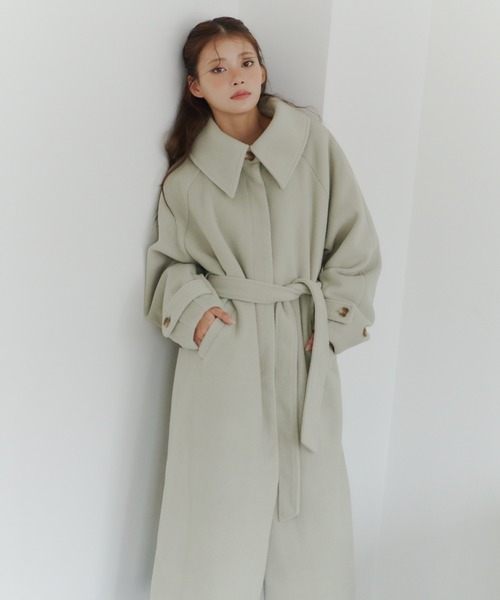 ステンカラーロングコート（ステンカラーコート）｜powwa more