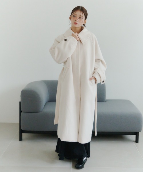 ステンカラーロングコート（ステンカラーコート）｜powwa more
