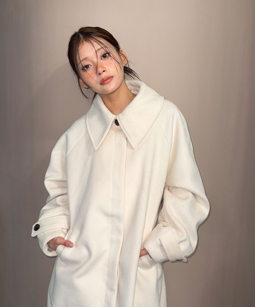 セール】ステンカラーロングコート（ステンカラーコート）｜powwa more