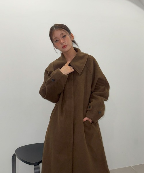 セール】ステンカラーロングコート（ステンカラーコート）｜powwa more