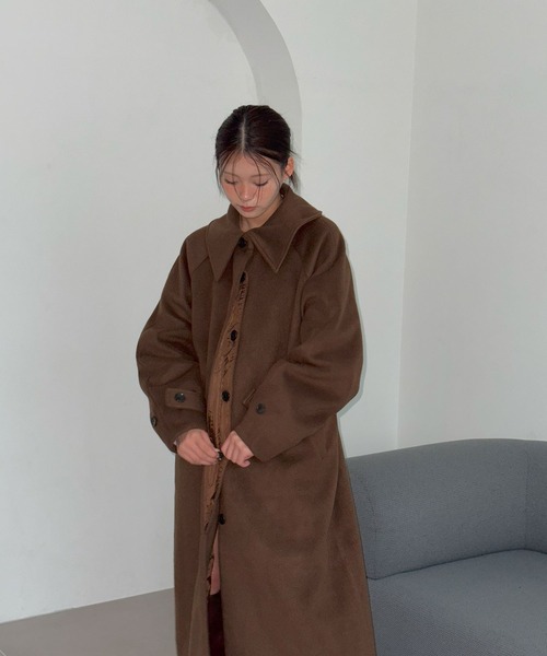 ステンカラーロングコート（ステンカラーコート）｜powwa more