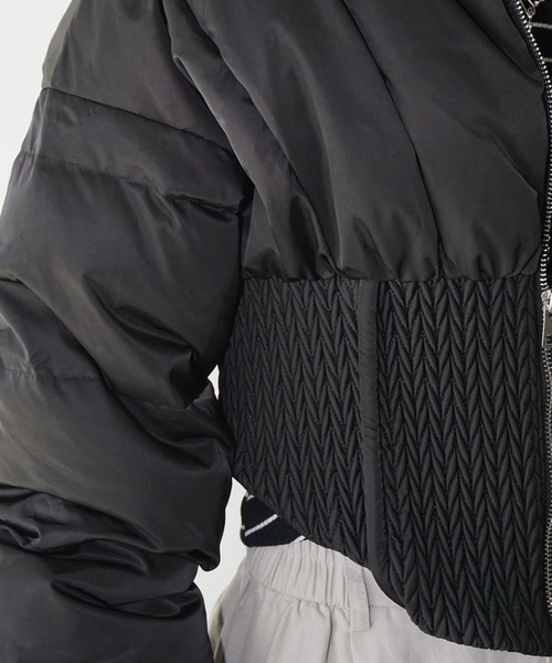 chuclla（チュクラ）の「コルセットヘム パッファーダウンジャケット chw25a064（ダウンジャケット/コート・レディース・ホワイト/ブラック・FREE）」の11枚目の写真