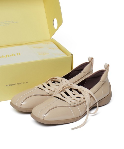 ROCKFISH WEATHERWEAR（ロックフィッシュウェザーウェア）の「[ROCKFISH N] BLISS LACEUP SNEAKERS V2（スニーカー・レディース・ブラック/マスタード/ベージュ/シルバー/ブラウン・24.5cm/24.0cm/23.5cm/23.0cm/25.0cm）」の17枚目の写真