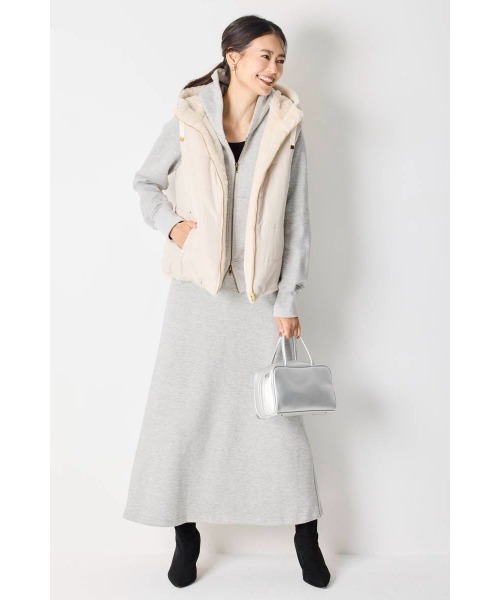 M.deux(エムドゥ)の「●《セットアップ対応》裏起毛パーカー●/ジップパーカー(パーカー・レディース・グレー/ブラック・MEDIUM)」の8枚目の写真
