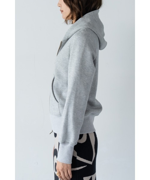 M.deux(エムドゥ)の「●《セットアップ対応》裏起毛パーカー●/ジップパーカー(パーカー・レディース・グレー/ブラック・MEDIUM)」の13枚目の写真