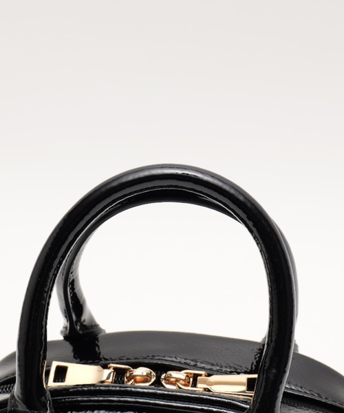 DEVICE(デバイス)の「【DEVICE GAL】Night Queen 2way エナメル ハンドバッグ ミニ ボストン ショルダーバッグ(ボストンバッグ・レディース・ブラック/ボルドー/シルバー・FREE)」の11枚目の写真