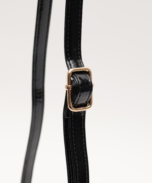 DEVICE(デバイス)の「【DEVICE GAL】Night Queen 2way エナメル ハンドバッグ ミニ ボストン ショルダーバッグ(ボストンバッグ・レディース・ブラック/ボルドー/シルバー・FREE)」の13枚目の写真