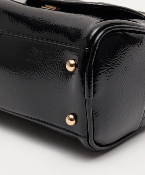 DEVICE(デバイス)の「【DEVICE GAL】Night Queen 2way エナメル ハンドバッグ ミニ ボストン ショルダーバッグ(ボストンバッグ・レディース・ブラック/ボルドー/シルバー・FREE)」の12枚目の写真