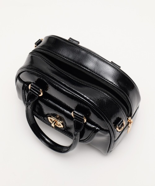 DEVICE(デバイス)の「【DEVICE GAL】Night Queen 2way エナメル ハンドバッグ ミニ ボストン ショルダーバッグ(ボストンバッグ・レディース・ブラック/ボルドー/シルバー・FREE)」の15枚目の写真