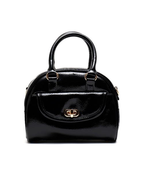 DEVICE(デバイス)の「【DEVICE GAL】Night Queen 2way エナメル ハンドバッグ ミニ ボストン ショルダーバッグ(ボストンバッグ・レディース・ブラック/ボルドー/シルバー・FREE)」の18枚目の写真