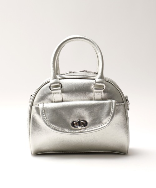 DEVICE(デバイス)の「【DEVICE GAL】Night Queen 2way エナメル ハンドバッグ ミニ ボストン ショルダーバッグ(ボストンバッグ・レディース・ブラック/ボルドー/シルバー・FREE)」の20枚目の写真