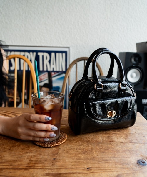 セール】【DEVICE GAL】Night Queen 2way エナメル ハンドバッグ ミニ