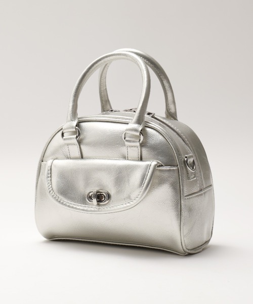 DEVICE(デバイス)の「【DEVICE GAL】Night Queen 2way エナメル ハンドバッグ ミニ ボストン ショルダーバッグ(ボストンバッグ・レディース・ブラック/ボルドー/シルバー・FREE)」の21枚目の写真