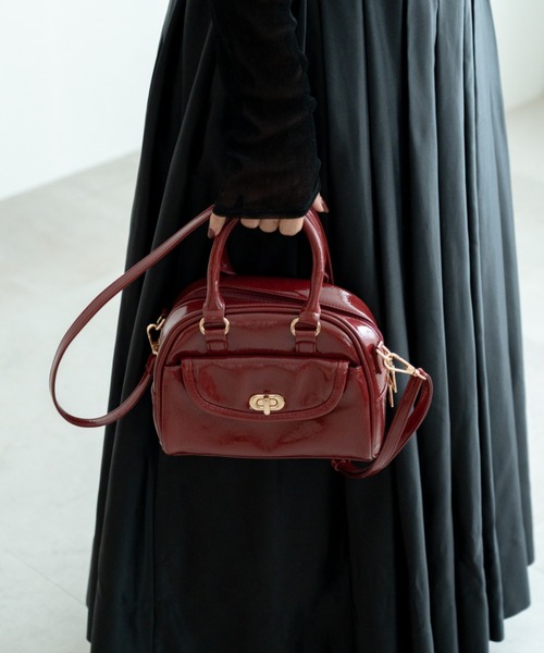 セール】【DEVICE GAL】Night Queen 2way エナメル ハンドバッグ ミニ