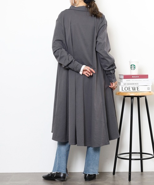 revertical(リバーティカル)の「ロングシャツ(シャツ/ブラウス・メンズ・ブラック/チャコール/カーキ・L/M)」の5枚目の写真