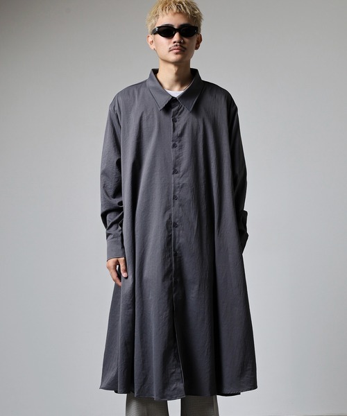 revertical(リバーティカル)の「ロングシャツ(シャツ/ブラウス・メンズ・ブラック/チャコール/カーキ・L/M)」の10枚目の写真