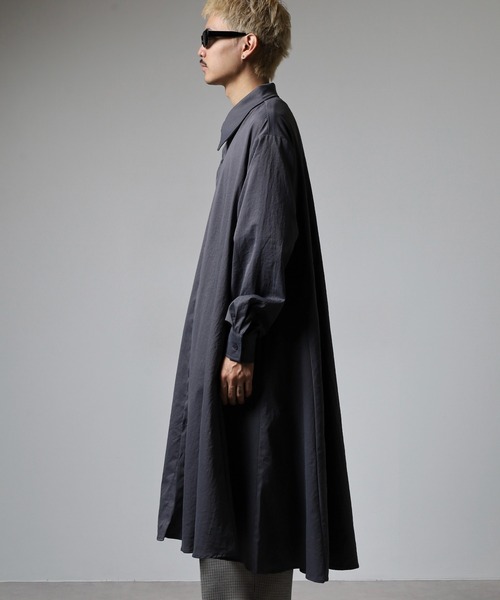 revertical(リバーティカル)の「ロングシャツ(シャツ/ブラウス・メンズ・ブラック/チャコール/カーキ・L/M)」の11枚目の写真