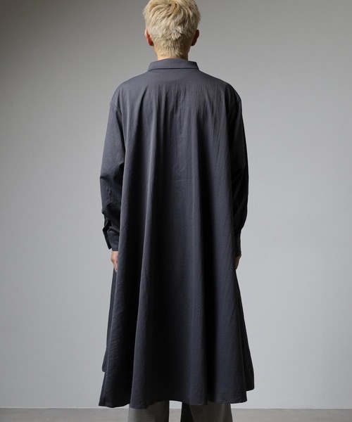 revertical(リバーティカル)の「ロングシャツ(シャツ/ブラウス・メンズ・ブラック/チャコール/カーキ・L/M)」の12枚目の写真