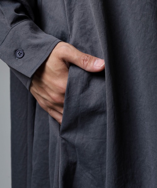 revertical(リバーティカル)の「ロングシャツ(シャツ/ブラウス・メンズ・ブラック/チャコール/カーキ・L/M)」の15枚目の写真