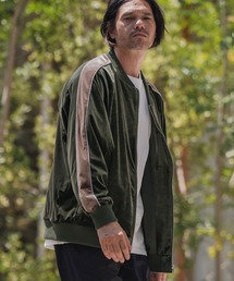 【CAMBIO】スカジャン CAMBIO(カンビオ)】Tiger Embroidered Velour Souvenir Jacket