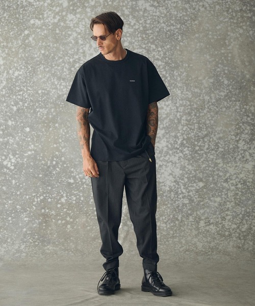 THEOREM(セオレム)の「mp14227- Turn up TR Stripe Tapered Pants ピンストライプテーパードスラックス パンツ(TRM25-P023A)(スラックス・メンズ・ブラック系その他/ネイビー系/グレー系その他・S/M/L/XL)」の12枚目の写真