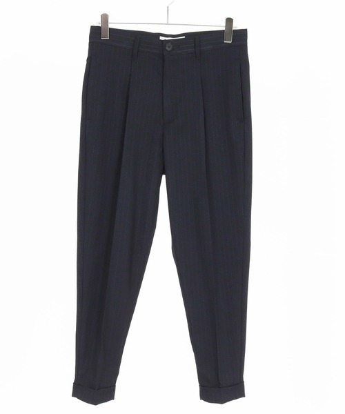 THEOREM(セオレム)の「mp14227- Turn up TR Stripe Tapered Pants ピンストライプテーパードスラックス パンツ(TRM25-P023A)(スラックス・メンズ・ブラック系その他/ネイビー系/グレー系その他・S/M/L/XL)」の18枚目の写真