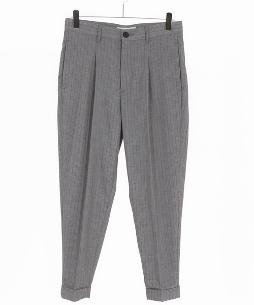 THEOREM(セオレム)の「mp14227- Turn up TR Stripe Tapered Pants ピンストライプテーパードスラックス パンツ(TRM25-P023A)(スラックス・メンズ・ブラック系その他/ネイビー系/グレー系その他・S/M/L/XL)」の20枚目の写真
