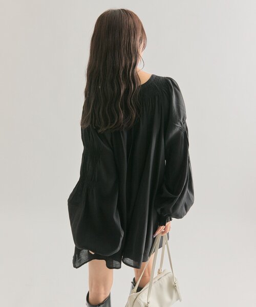 mystic(ミスティック)の「ボウタイスキッパーブラウス(シャツ/ブラウス・レディース・ベージュ/ブラック/オフホワイト・FREE)」の17枚目の写真